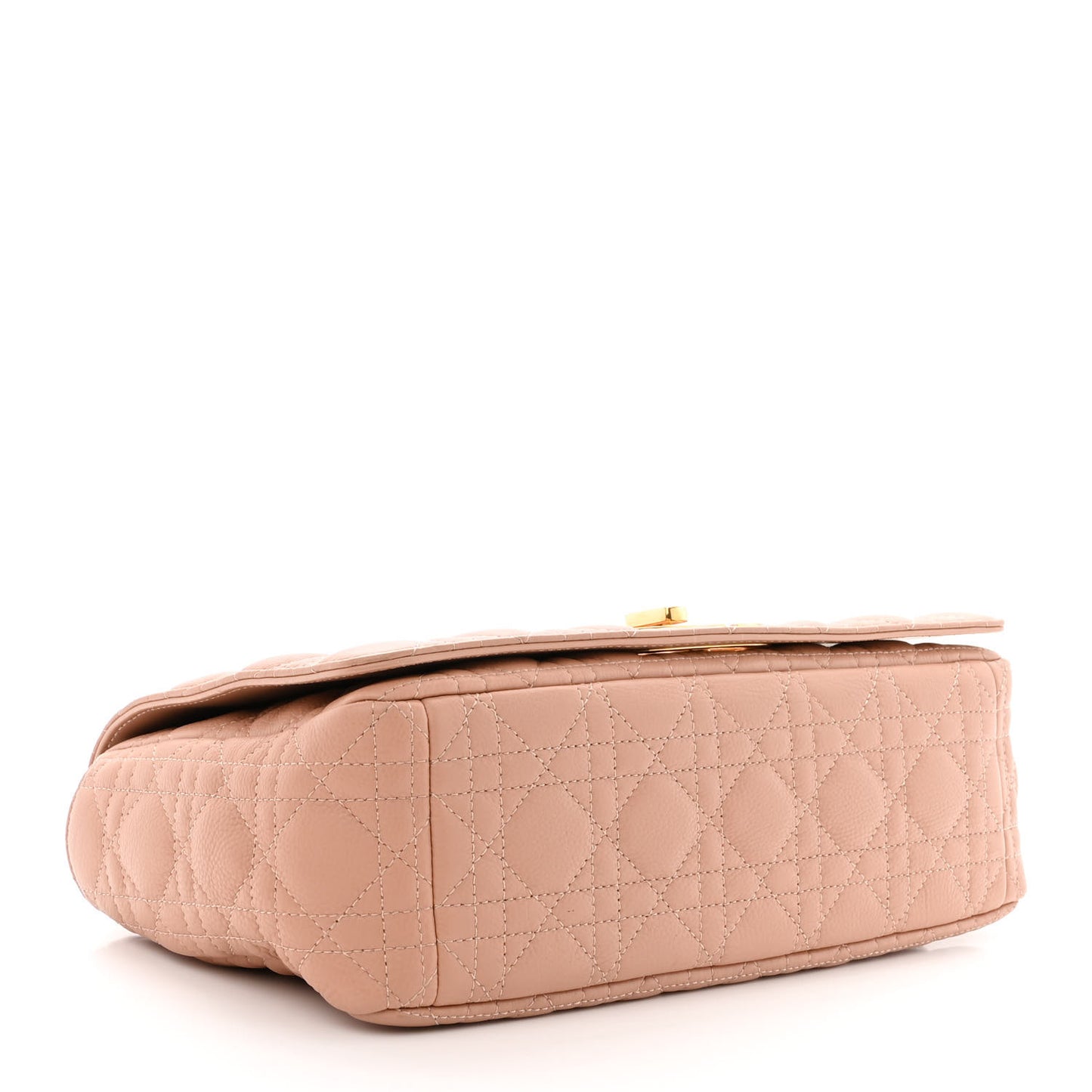 Grained Calfskin Cannage Large Caro Bag Rose De Vents