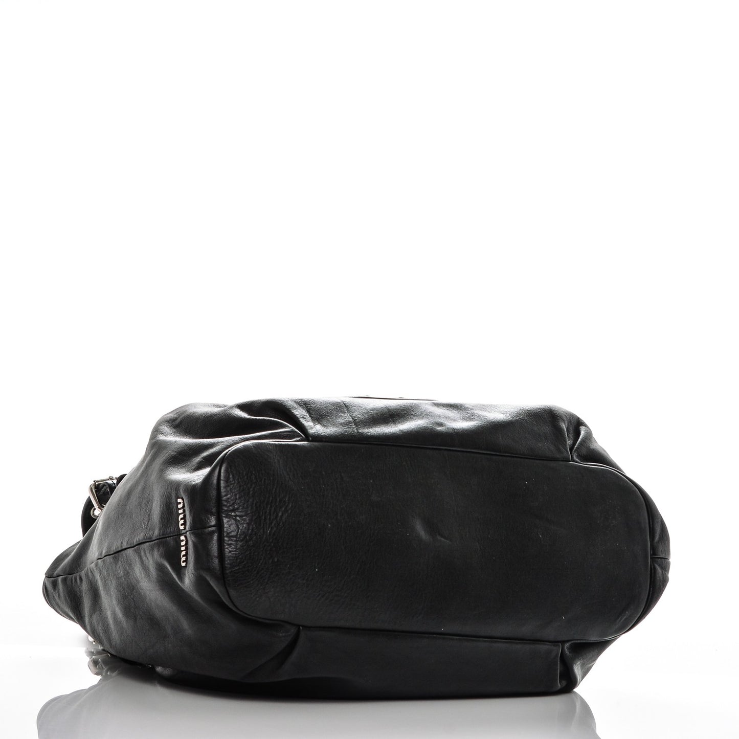 Vitello Lux Large Tote Nero Black