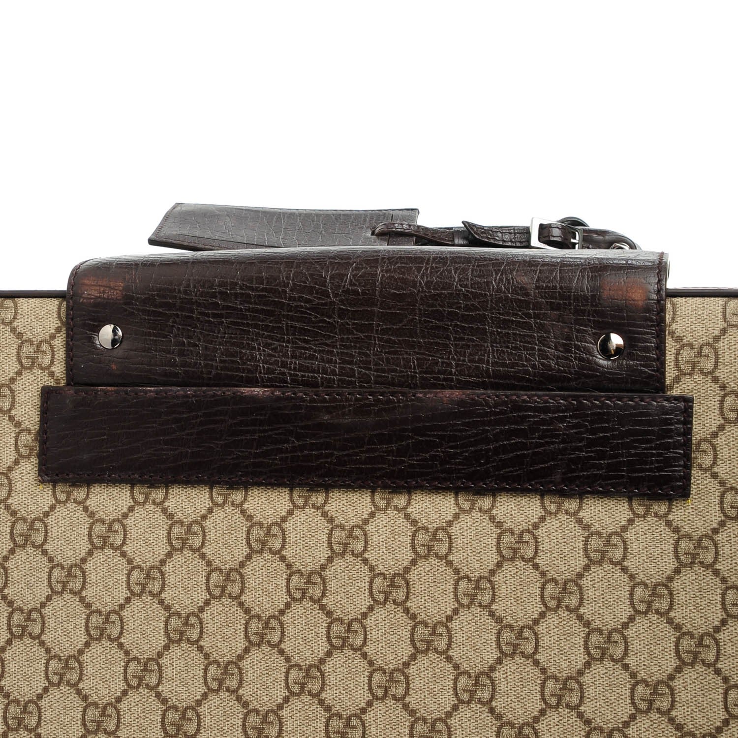 Gucci GG Plus Monogram Large Web Trolley Brown 12 of 12