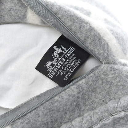 Hermes Wool Cashmere Avalon III Pillow PM Ecru Gris Clair 3 of 5