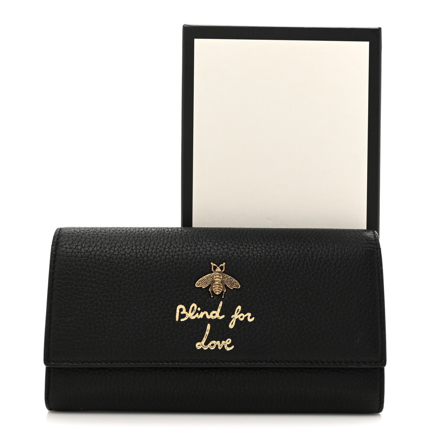 Calfskin Animalier Continental Wallet Black