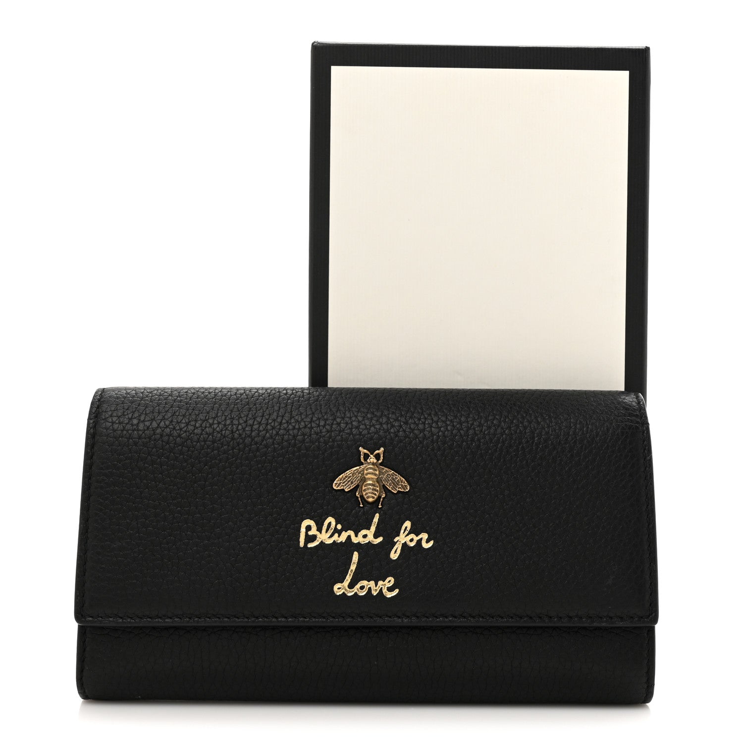 Gucci Calfskin Animalier Continental Wallet Black 11 of 11