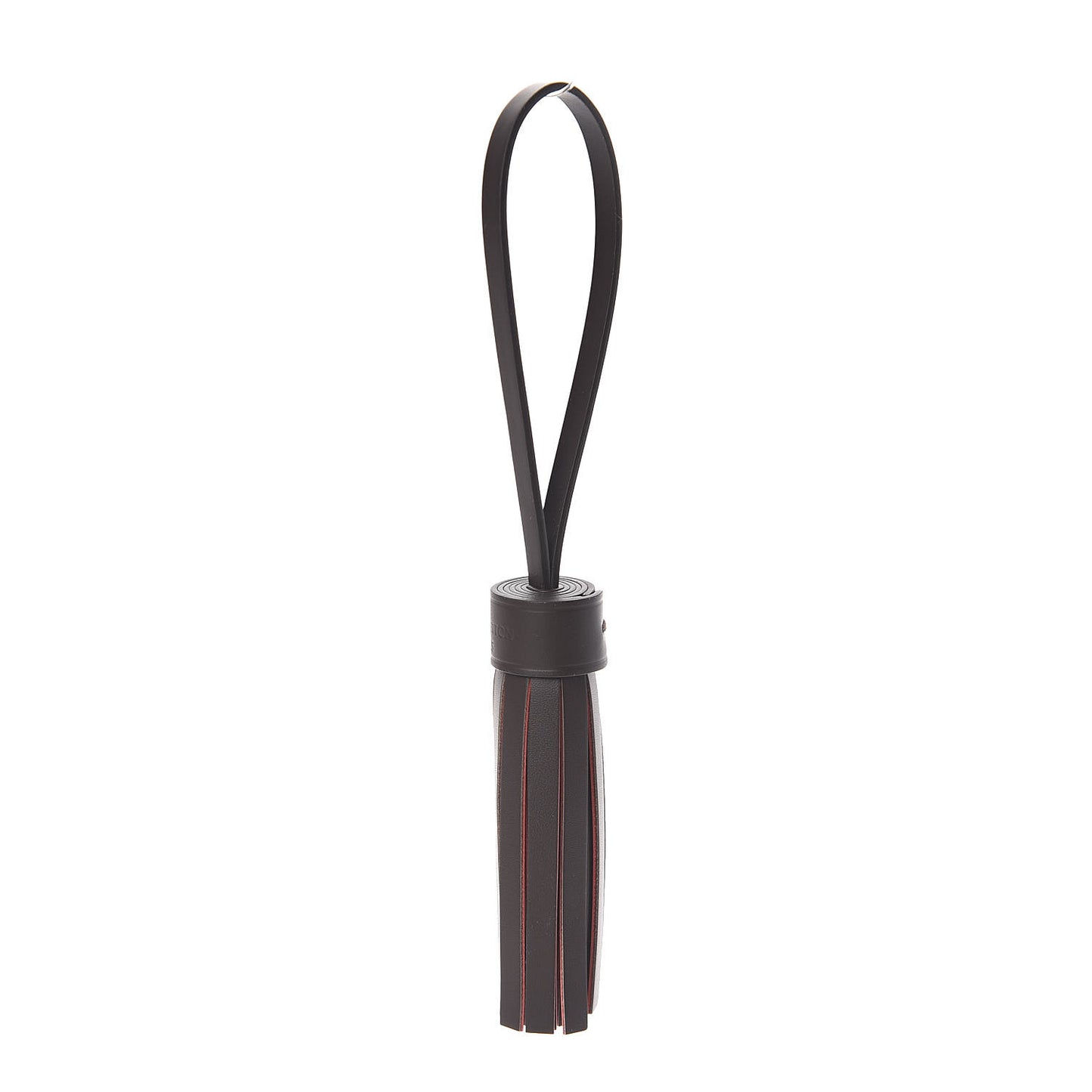 Calfskin Croisette Tassel Bag Charm Ebene
