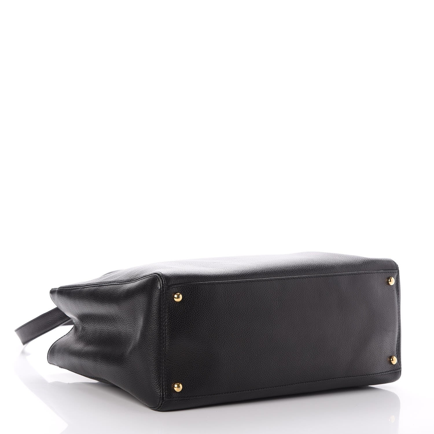 Chanel Calfskin Cerf Executive Shopper Tote Black 4 of 8