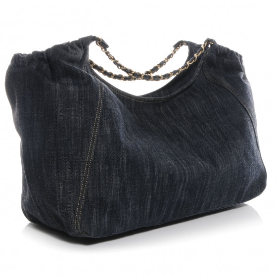 Chanel Denim Coco Cabas Tote 3 of 8