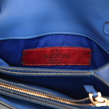 Valentino Garavani Vitello Rockstud Chain Flap Crossbody Bag Light Sapphire 6 of 12
