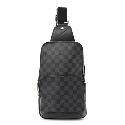 Louis Vuitton Damier Infini Avenue Sling Bag Onyx Silver 1 of 10