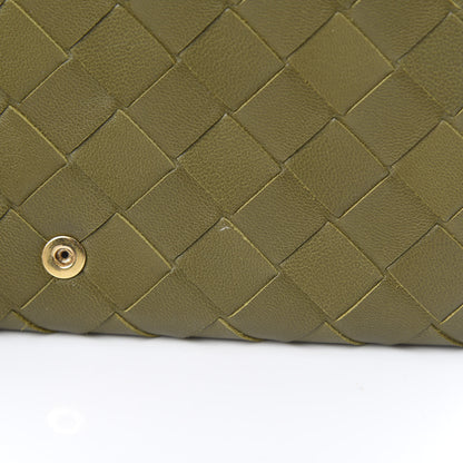 Bottega Veneta Nappa Intrecciato Continental Flap Wallet Mud 9 of 9