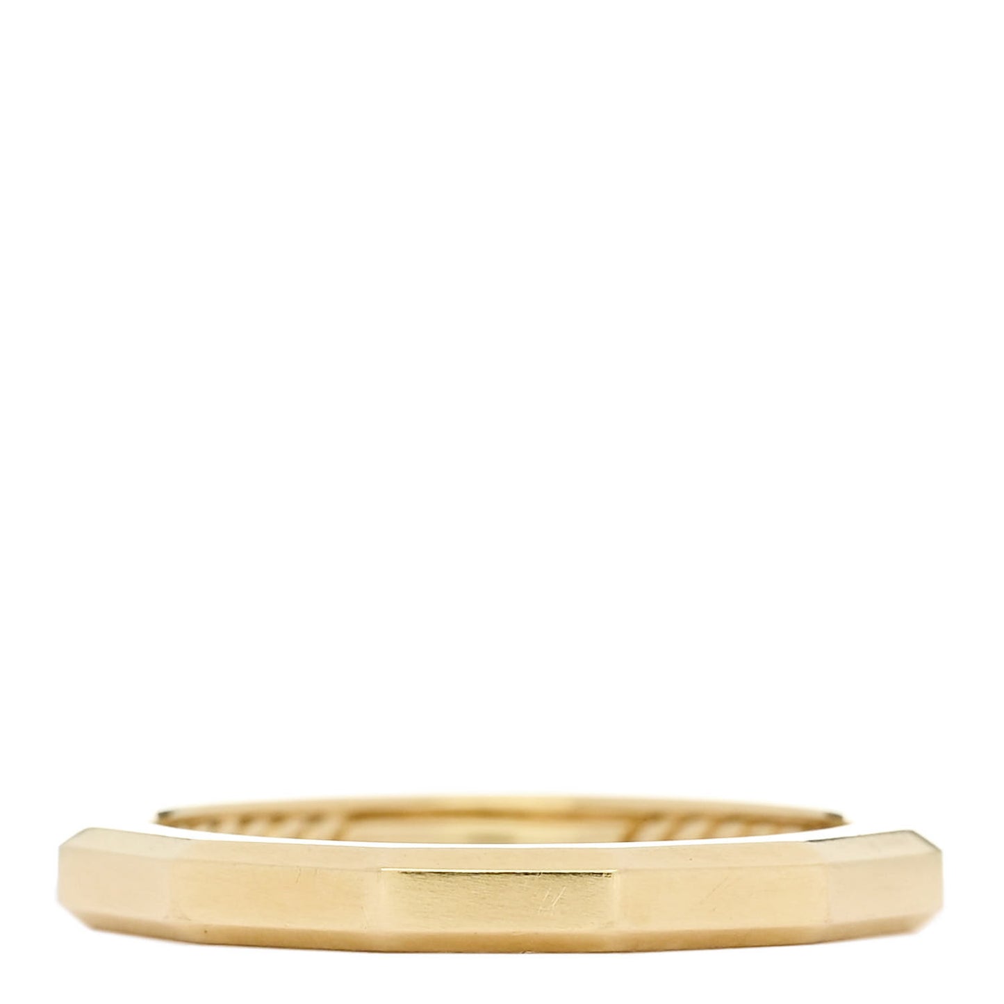18K Yellow Gold 2.5mm Delaunay Faceted Band Ring 52 6