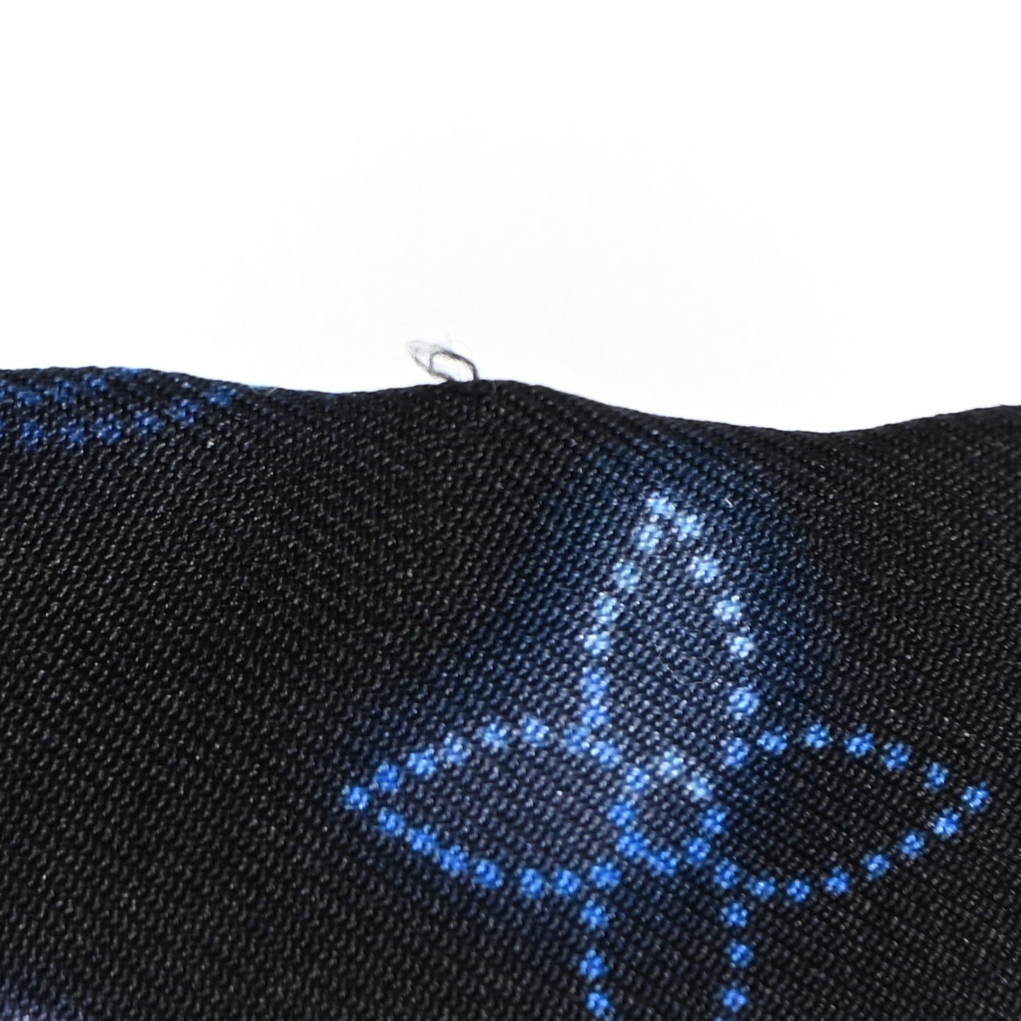 Silk Monogram Flight Mode Bandeau Blue