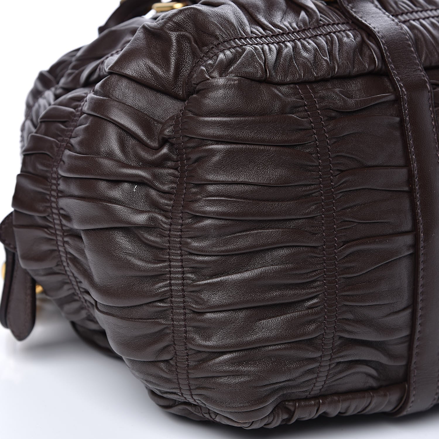 Prada Nappa Gaufre Dome Satchel Caffe 7 of 12