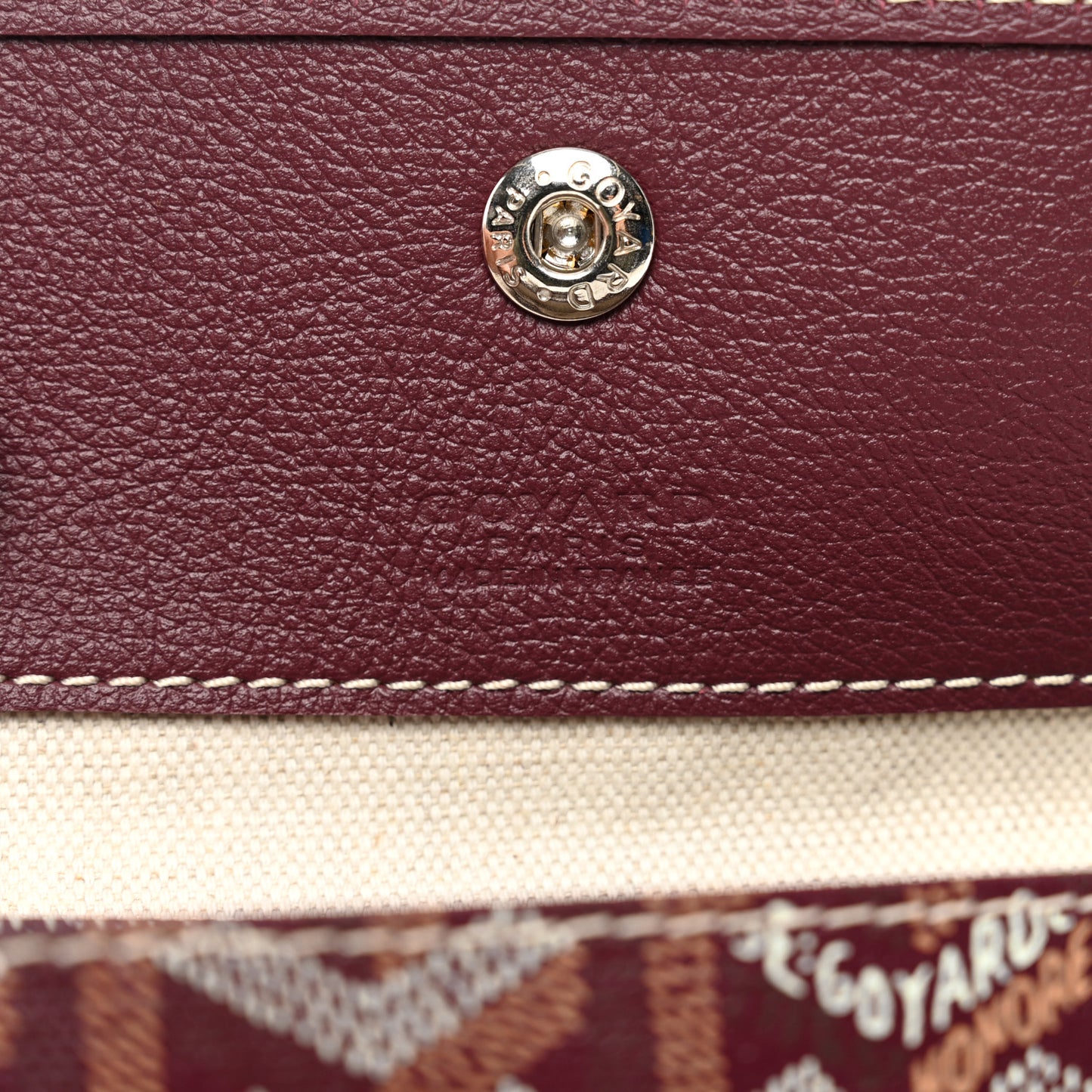 Goyardine Pouch Burgundy