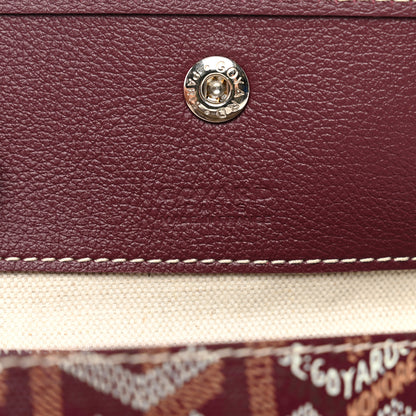 Goyard Goyardine Pouch Burgundy 6 of 6