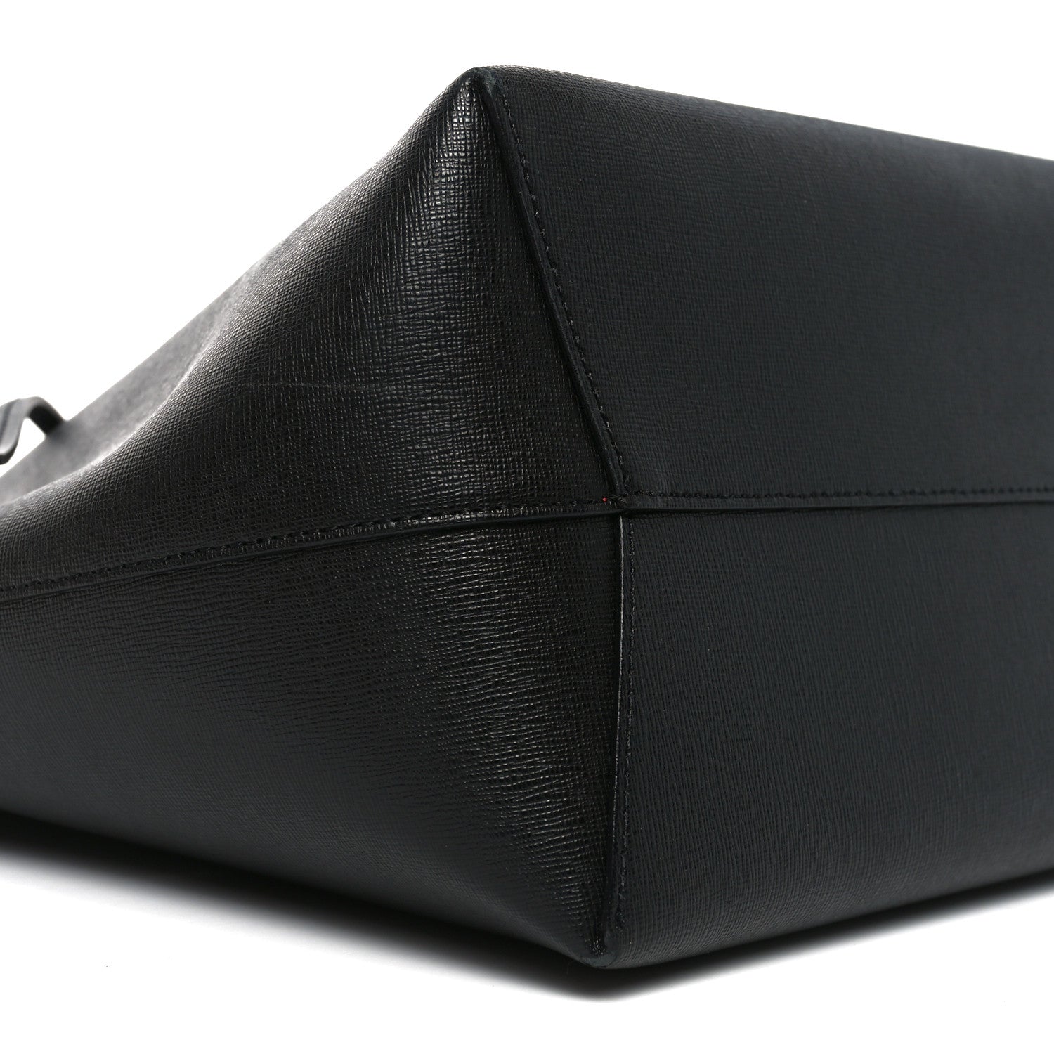 Mansur Gavriel Saffiano Bucket Bag Black Flamma 10 of 11