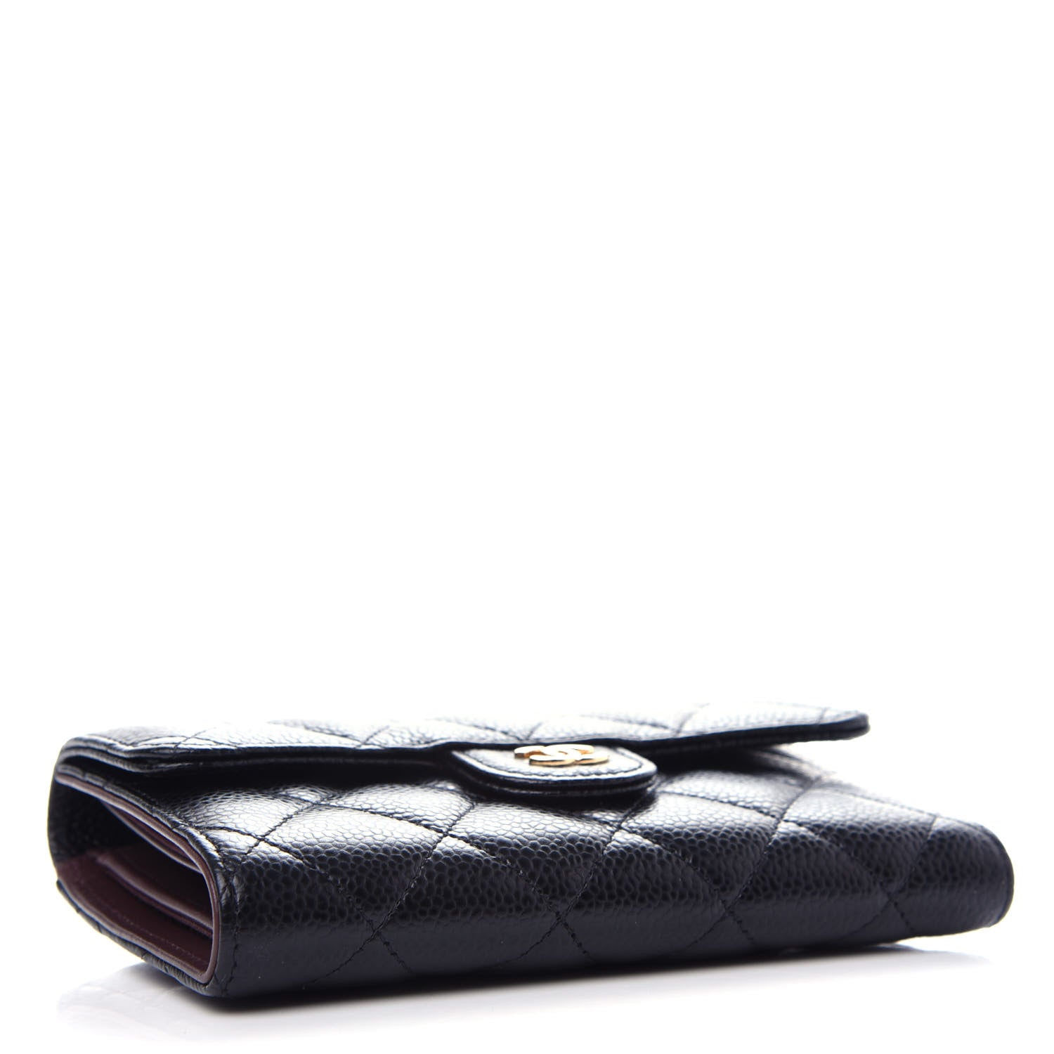 Chanel Caviar Quilted Medium Flap Wallet Black 4 of 9