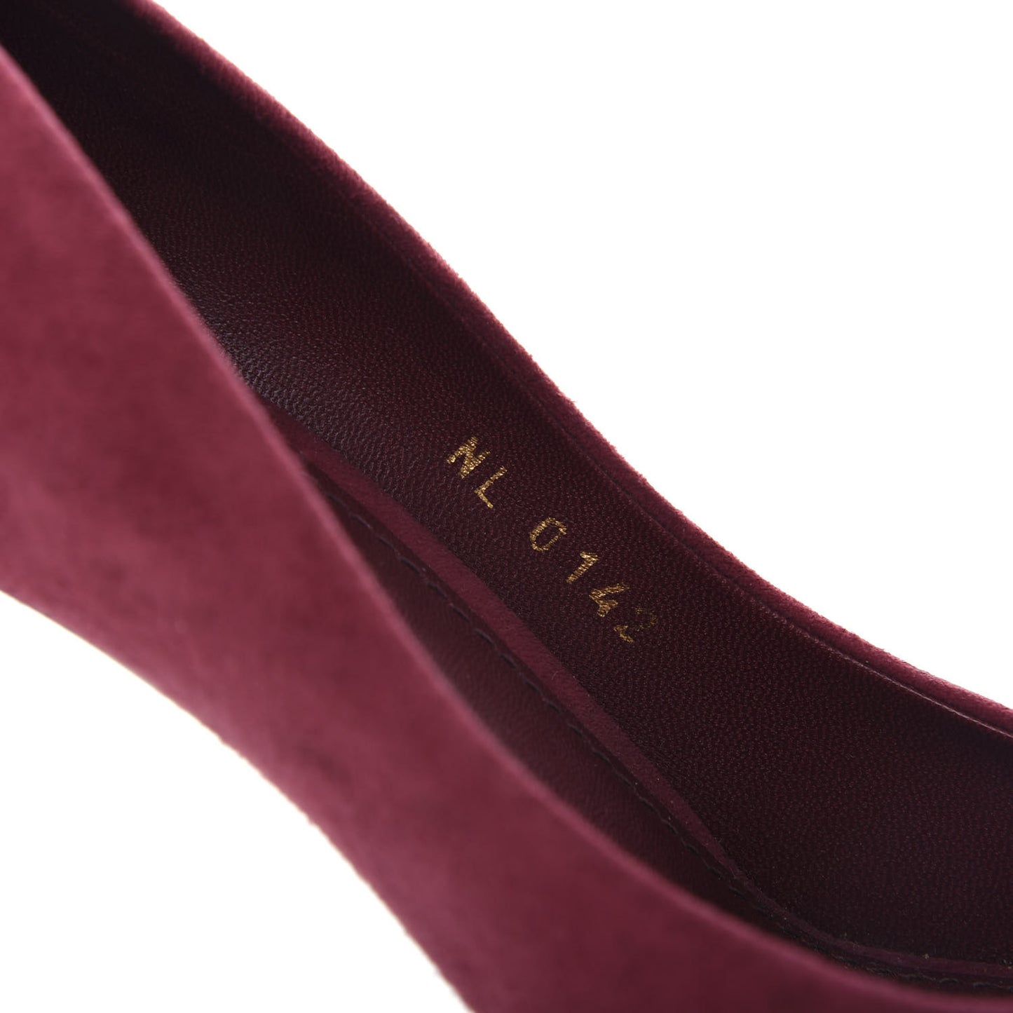 Suede Oh Really Peep Toe Pumps 38.5 Grenat