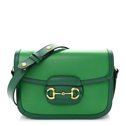 Gucci Azalea Calfskin Horsebit 1955 Shoulder Bag New Shamarock Emerald 1 of 10