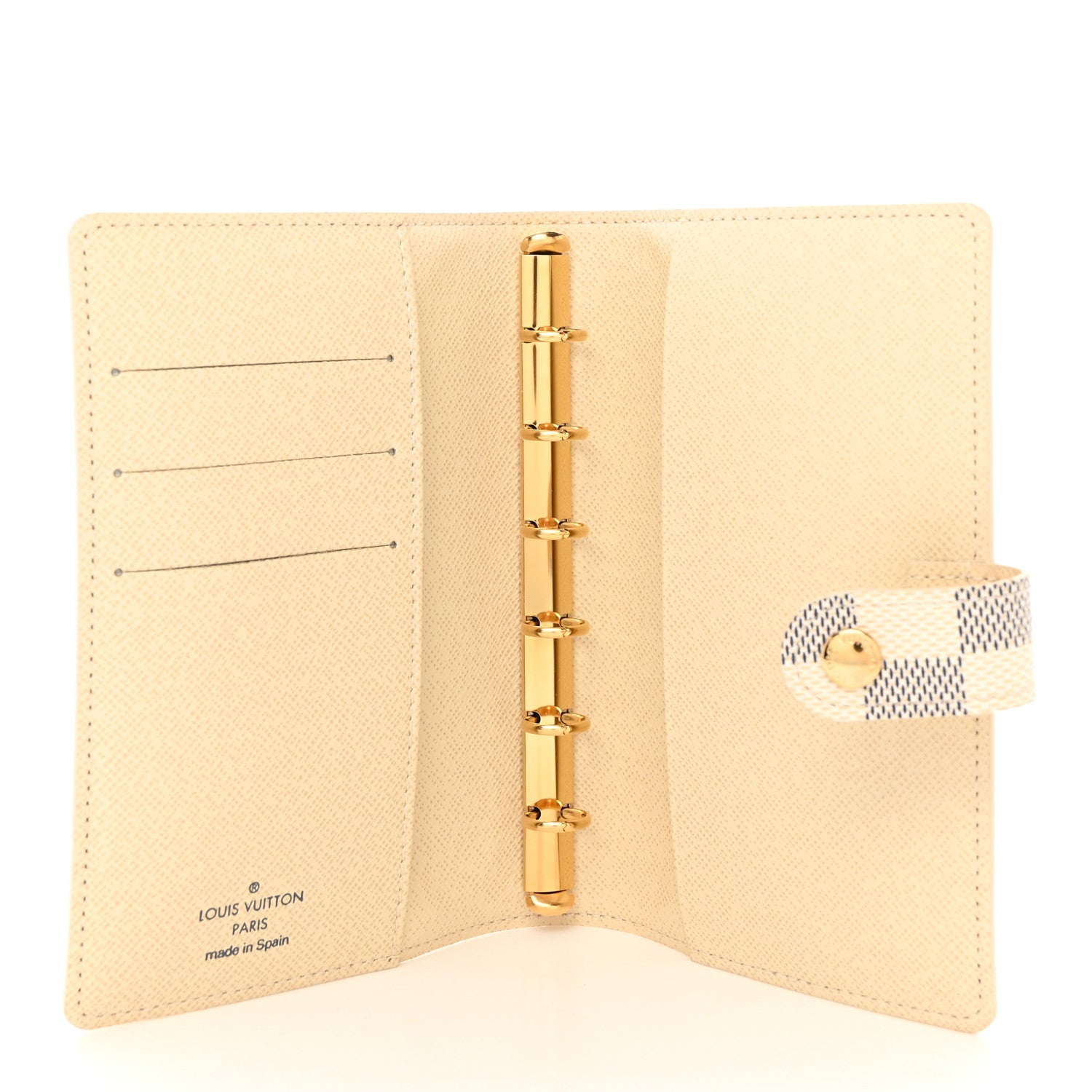 Louis Vuitton LOUIS VUITTON Damier Azur Small Ring Agenda Cover 5 of 8