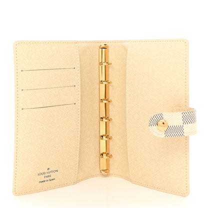 Louis Vuitton LOUIS VUITTON Damier Azur Small Ring Agenda Cover 5 of 8