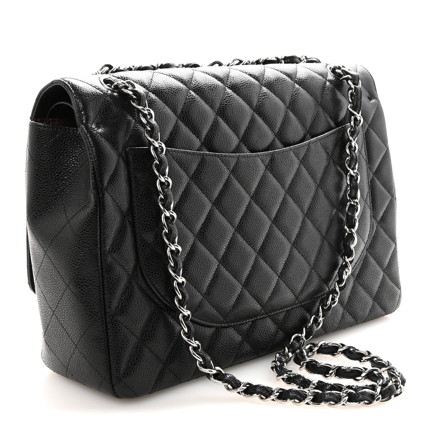 Chanel Caviar Quilted Maxi Double Flap Black 3 of 11