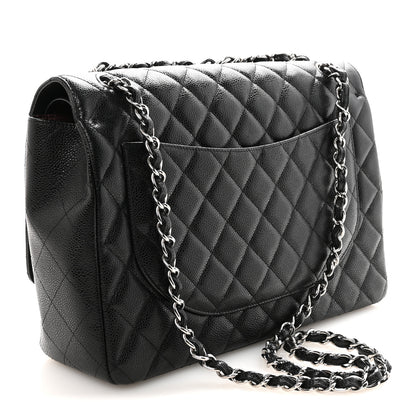 Chanel Caviar Quilted Maxi Double Flap Black 3 of 11