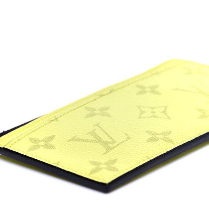 Louis Vuitton Monogram Taiga Coin Card Holder Yellow 6 of 9