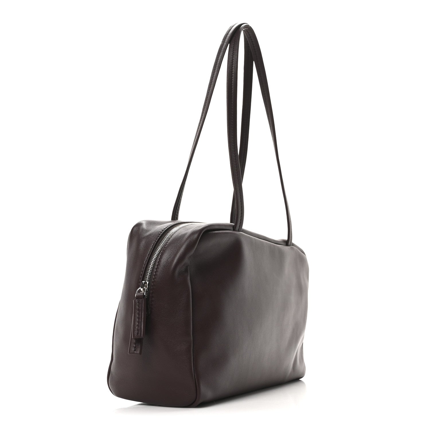 The Row Nappa Astra Bowling Bag Burgundy Ans 3 of 9