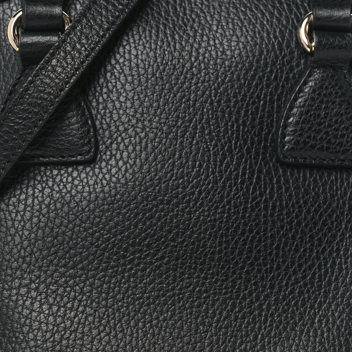 Dollar Calfskin Small GG Charm Dome Bag Black