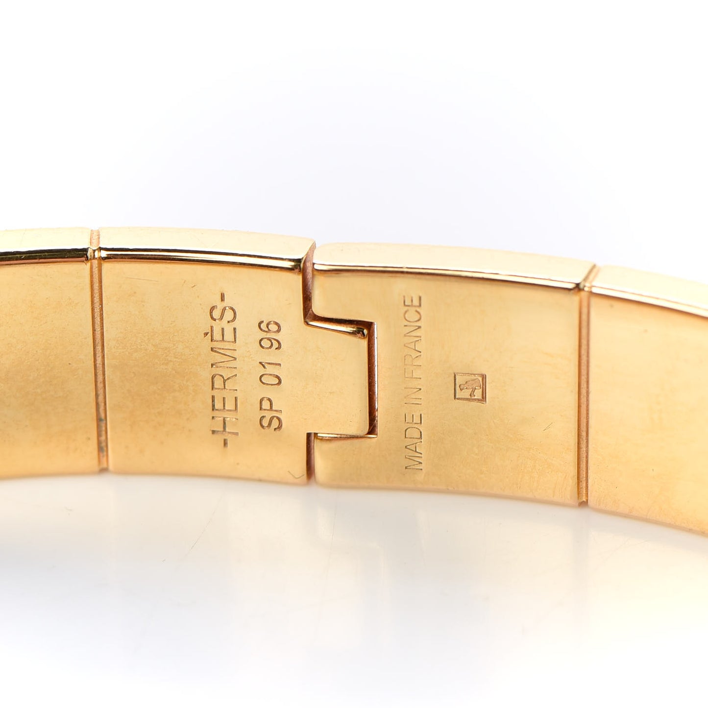 Enamel Charniere Uni Narrow Hinged Bracelet Bleu Lavande