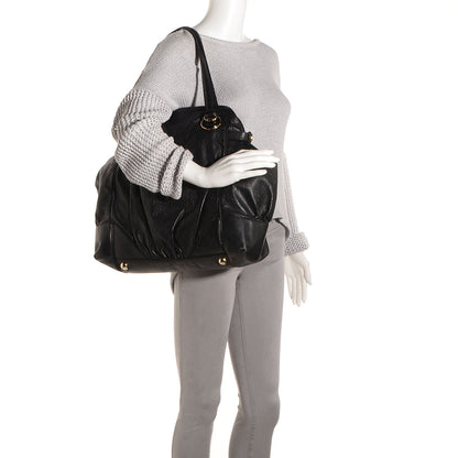 Gucci Guccissima Large Full Moon Tote Black 2 of 8