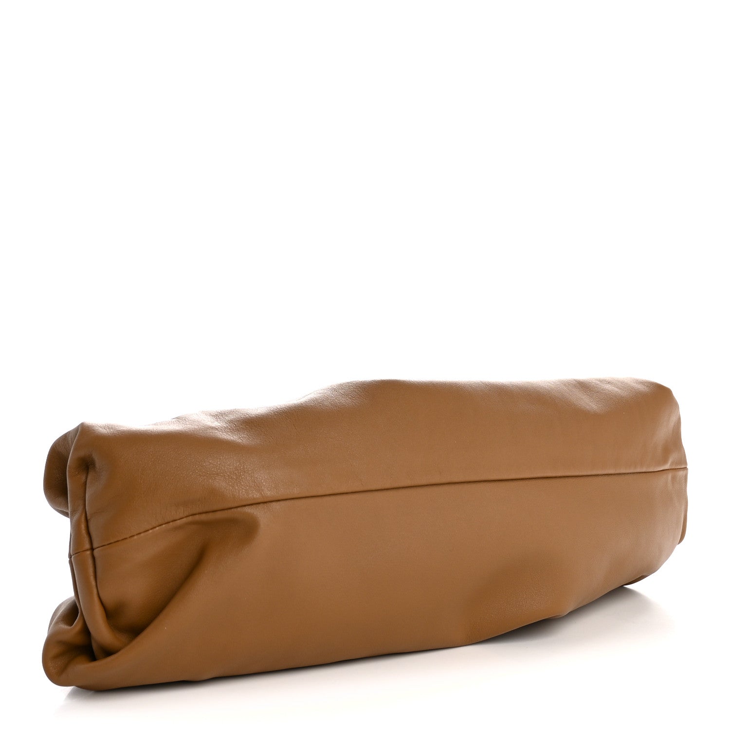 Bottega Veneta Smooth Butter Calf The Pouch Oversized Clutch Teak 4 of 11