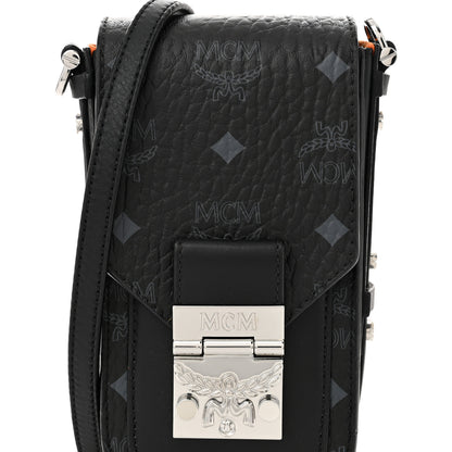 MCM Visetos Mini Patricia Crossbody Pouch Black 7 of 9