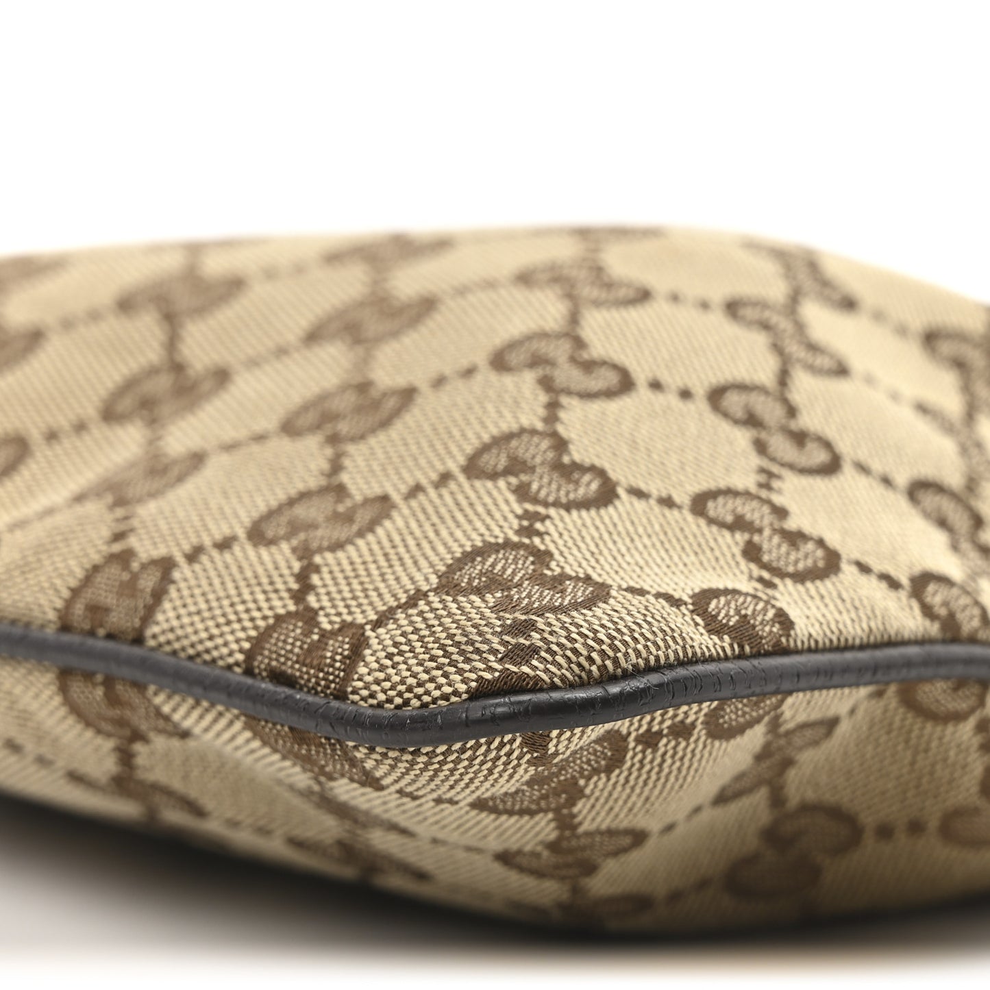 Monogram Web Small Flat Messenger Bag Brown