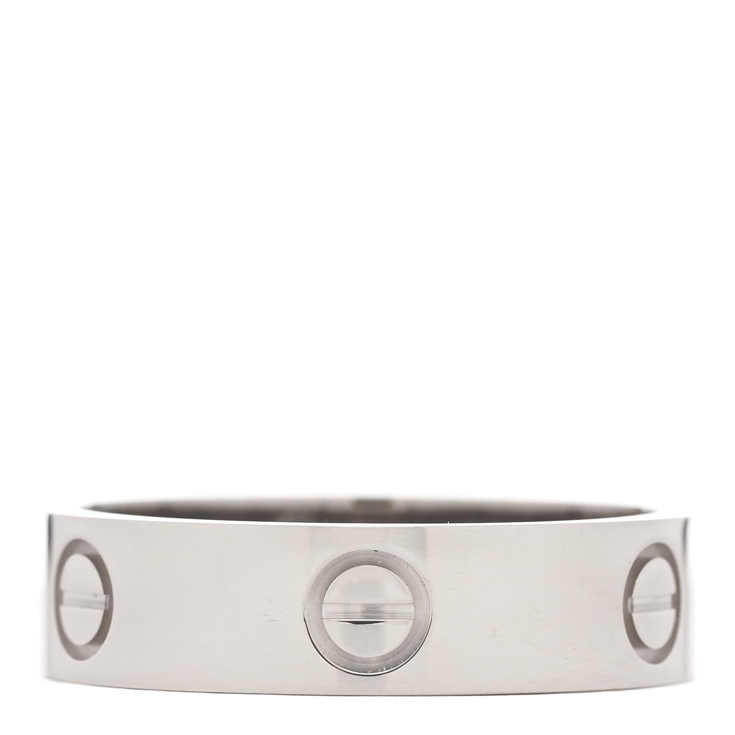 Cartier 18K White Gold 5.5mm LOVE Ring 60 9.25 1 of 4