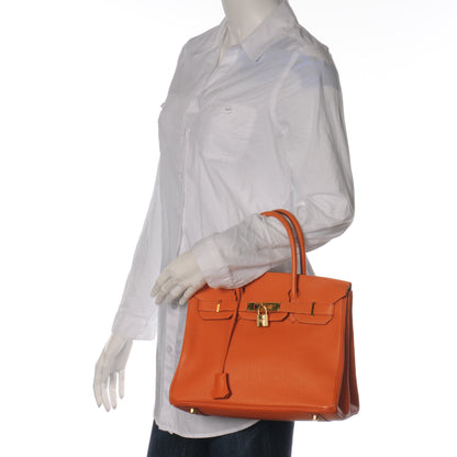 Hermes Togo Birkin 30 Orange 2 of 10