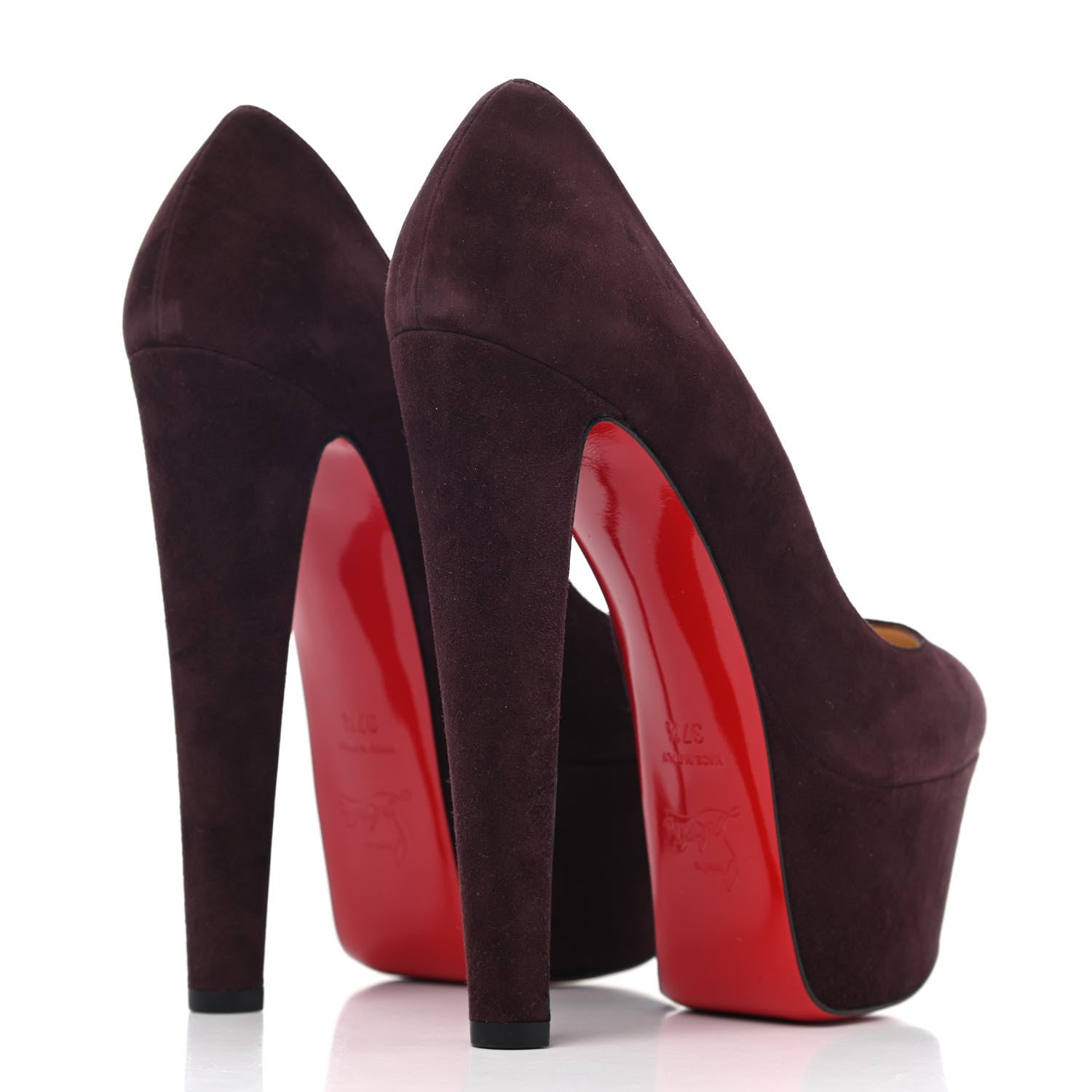 Christian Louboutin Suede Alta Vicky 160 Pumps 37.5 Cramoisi 3 of 4