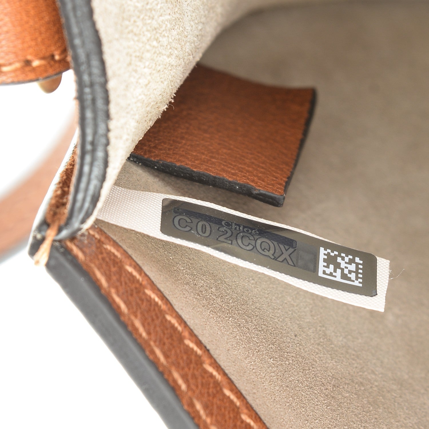 Chloe Calfskin Suede Small Nile Bracelet Bag Caramel 8 of 14