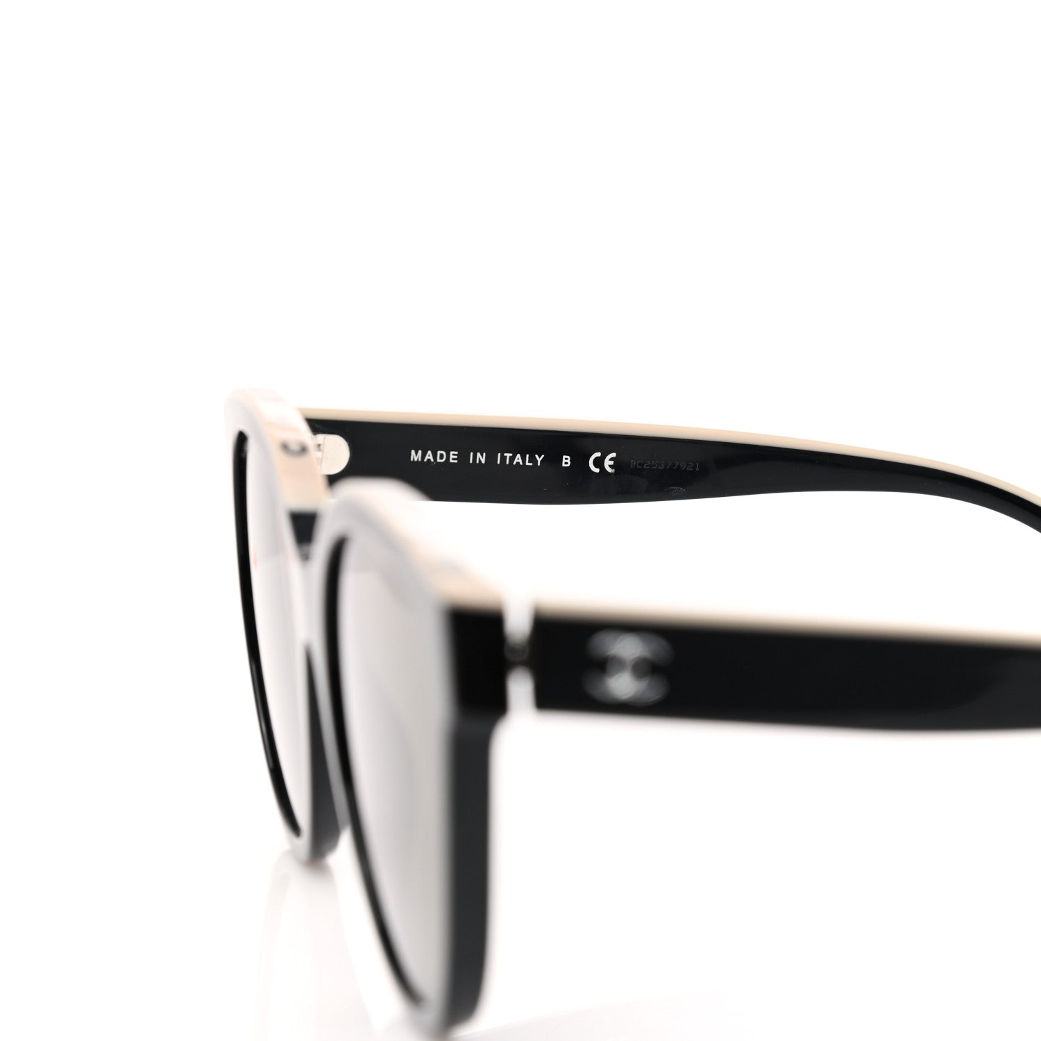 Chanel Acetate CC Butterfly Sunglasses 5414 Black Beige 6 of 7