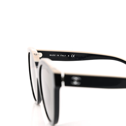 Chanel Acetate CC Butterfly Sunglasses 5414 Black Beige 6 of 7
