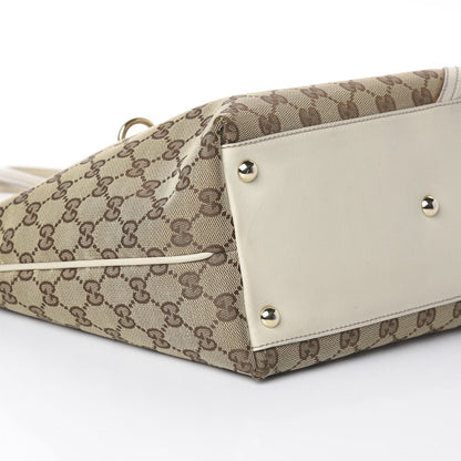Gucci Monogram Medium New Britt Tote Off White 7 of 8