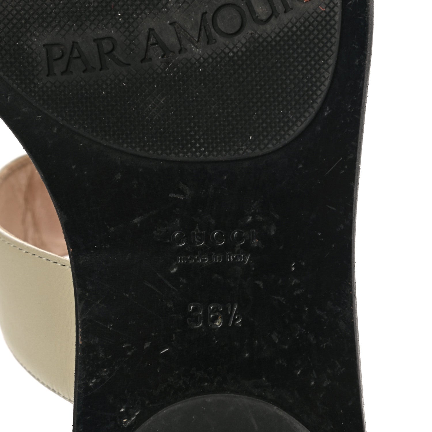 Gucci Calfskin GG Marmont Thong Sandals 36.5 Mystic White 7 of 12