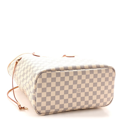 Louis Vuitton Damier Azur Neo Neverfull MM Rose Ballerine 4 of 9