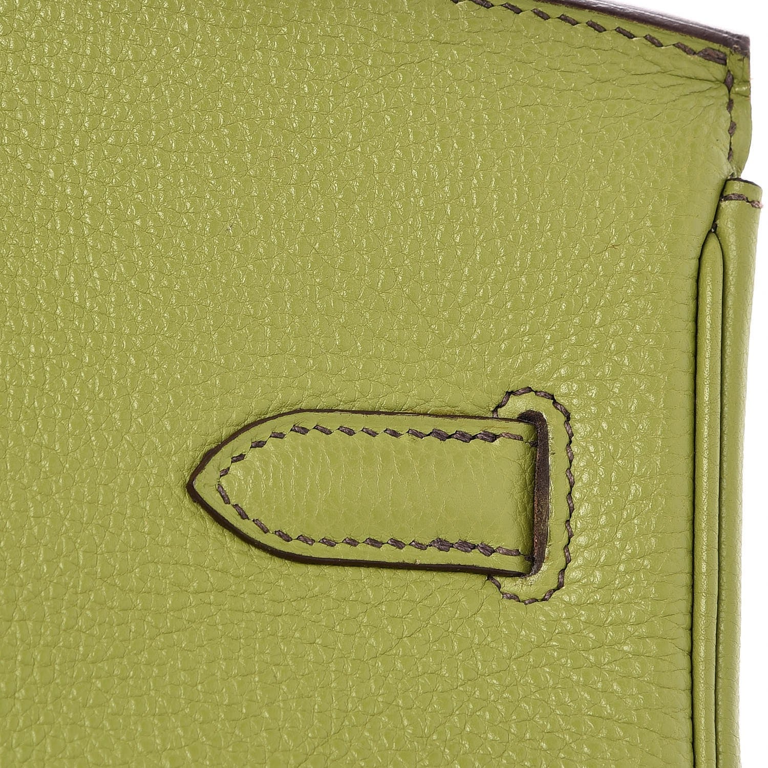 Hermes Taurillon Clemence Birkin 35 Vert Anis 35 of 41
