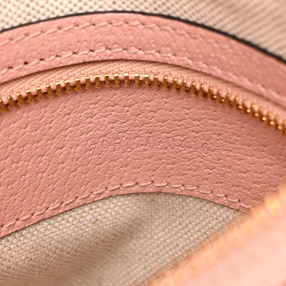 Gucci GG Supreme Monogram Textured Calfskin Web Super Mini Ophidia Shoulder Bag Pink 7 of 10