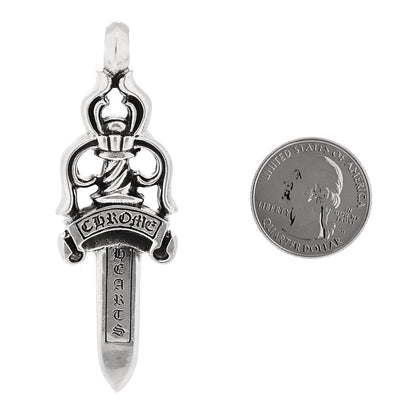 Chrome Hearts Sterling Silver Large Dagger Pendant 2 of 4