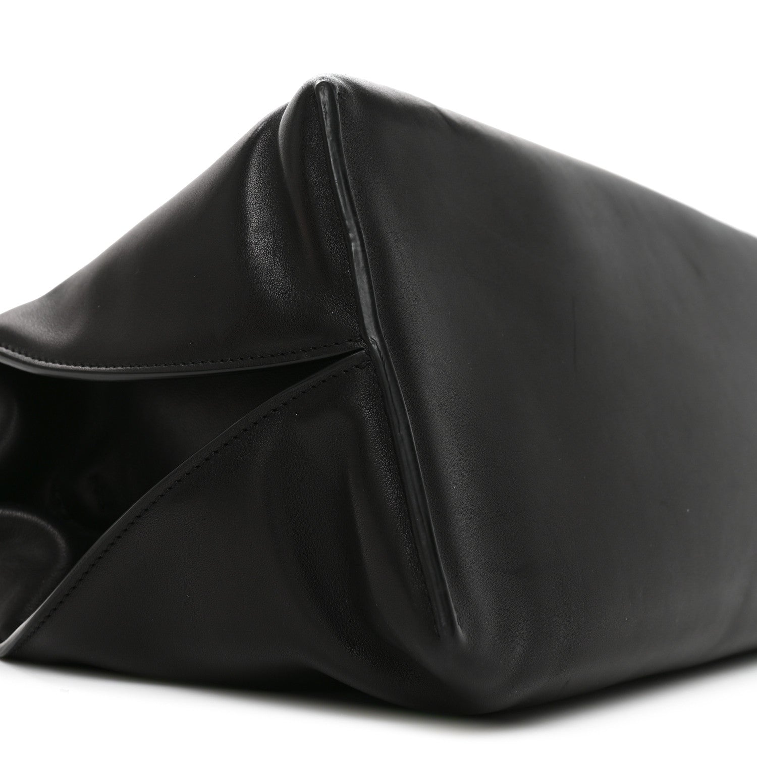The Row Saddle Calfskin Sienna Shoulder Bag Black 8 of 9