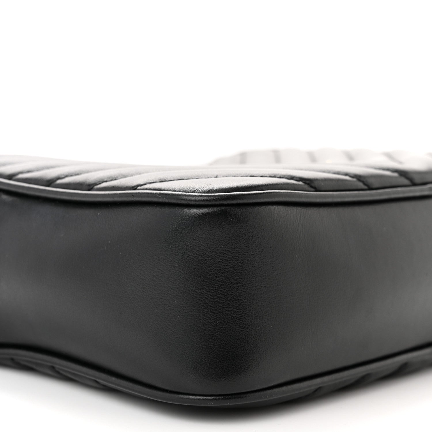 Saint Laurent Calfskin Matelasse Monogram Lou Camera Bag Black 9 of 13