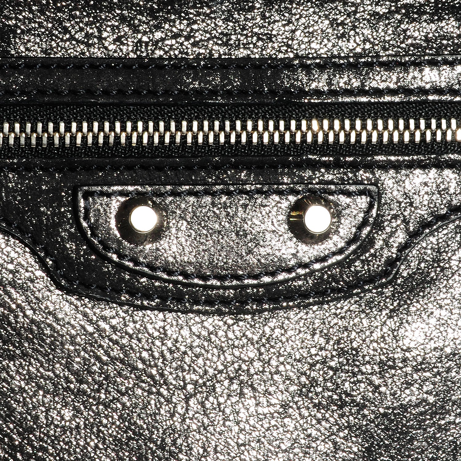 Balenciaga Metallic Calfskin Milkyway Ligne Papier Messenger Black 6 of 10
