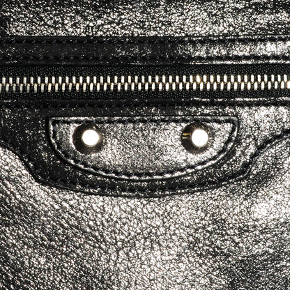 Balenciaga Metallic Calfskin Milkyway Ligne Papier Messenger Black 6 of 10