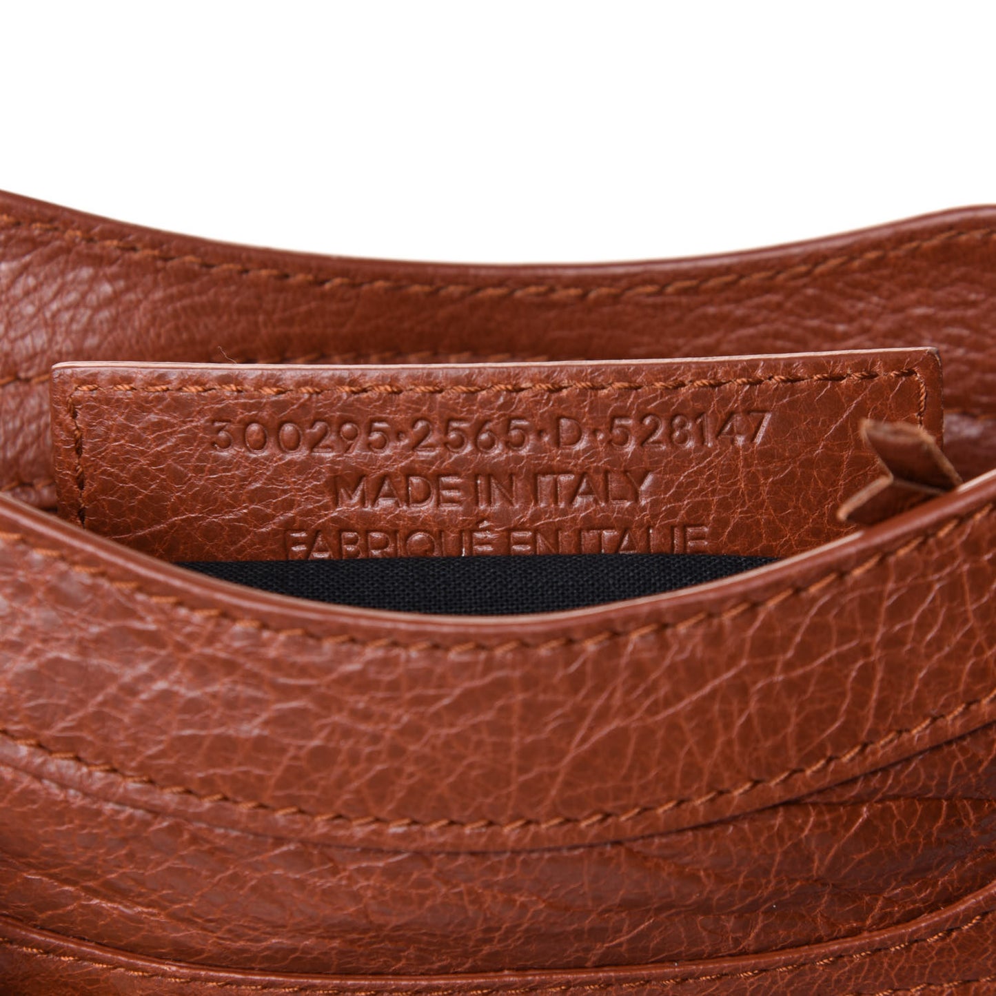 Agneau Classic Gold Hardware Mini City Marron Cognac